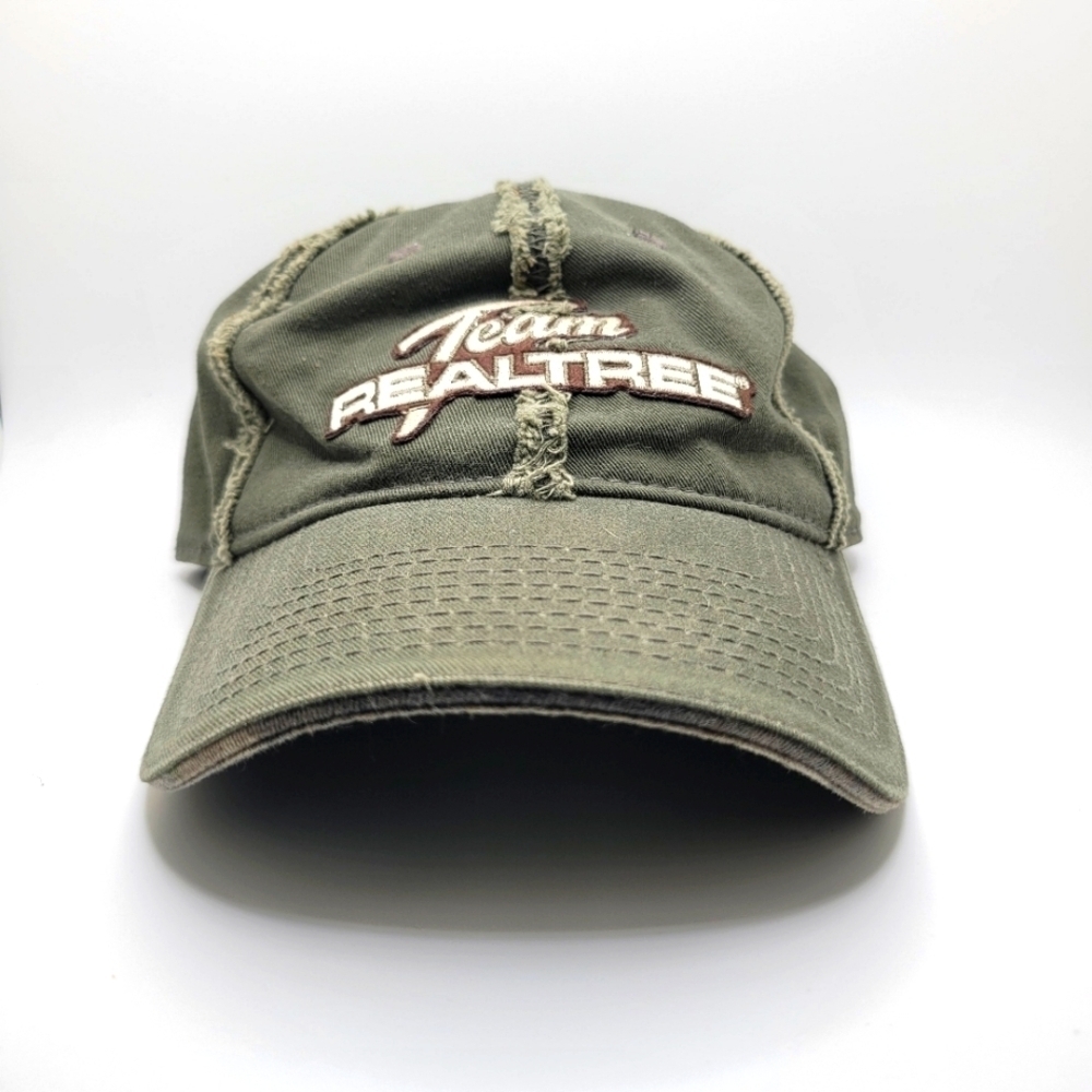 TEAM REALTREE Raw Hem 100% Cotton Camo Ballcap